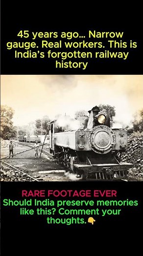 45 Years Ago… India’s Forgotten Narrow Gauge Railways 🇮🇳 #shorts