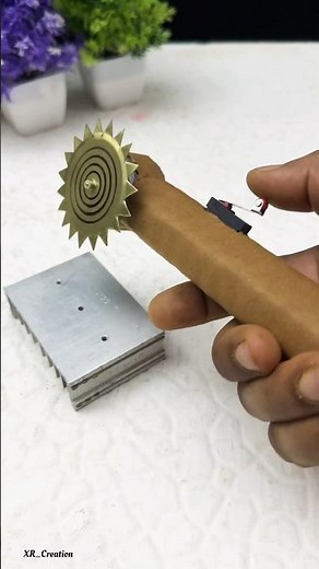 Turn Dc motor into Powerful Angle Grinder machine | #youtubeshorts #dcmotor #motor #motorbuilding