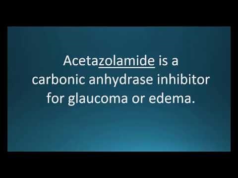 UntitledHow to pronounce acetazolamide (Diamox) (Memorizing Pharmacology Video Flashcard)