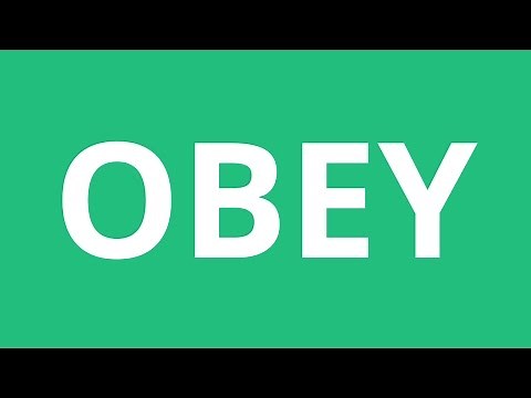 How To Pronounce Obey - Pronunciation Academy