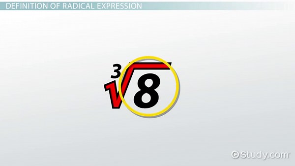 Radical Expressions | Parts & Examples