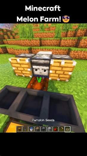 EASYCRAFT on Instagram: "Minecraft Melon Farm! 😎 #minecraft #minecraftbuilding #minecraftbuilds #minecrafttutorial [Follow @its_easycraft] [Target🎯❣️10k]"
