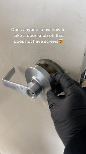 How to Remove a Door Handle Without Screws