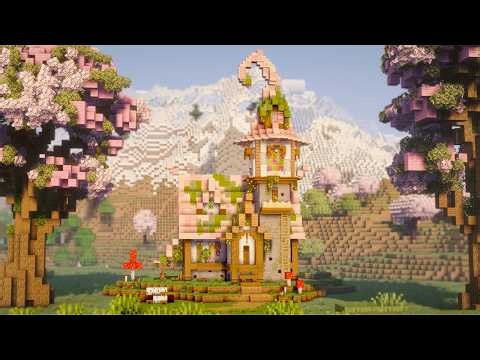 Minecraft: How To Build an Overgrown Fairy Cottage | Fantasy House Relaxing Tutorial