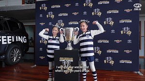 4.8K views · 75 reactions | "We all love AFL... so to get the cup here to a regional area is just amazing, it's been unbelievable."  Check out all the highlights from this year's Toyota AFL Premiership Cup Tour. | AFL | Facebook