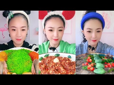 Satisfying Eating Sounds with Colorful ASMR Crunchy Mukbang Compilation #45