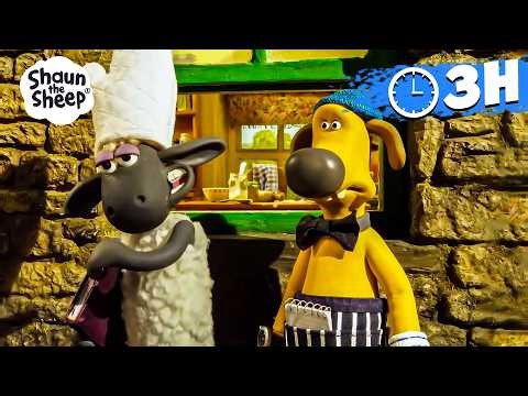 JOIN SHAUN THE CHEF AND PREPARE A FEAST TOGETHER 🍖🍈🫒 | Shaun the Sheep 🐑