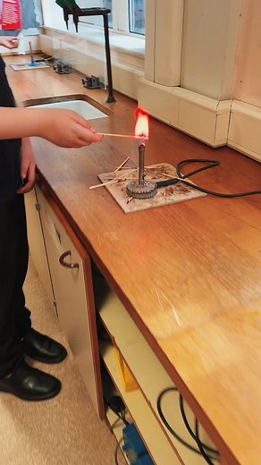 Doing some flame tests in Year 8 Science intervention group! Making all the colours of the rainbow! #science