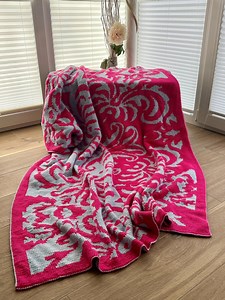 Double-knitting Knitting Pattern - Knitting Instructions for an Elegant Blanket in Ornamental Pattern - Etsy Australia