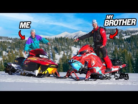 CAN I BEAT MY BROTHER ON AN ANCIENT SNOWMOBILE?