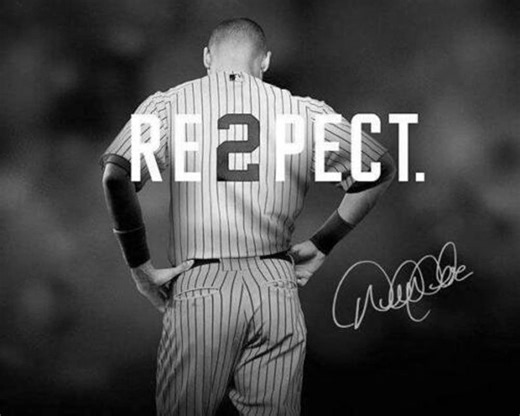 Derek Jeter 're2pect' Tribute Photo, NY Yankees, Baseball Legend Gift - Etsy