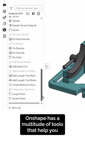 Organize your feature list like a pro in Onshape! ✅ Learn how to rename features, add folders, and keep your documents clean & easy to navigate ⬆️