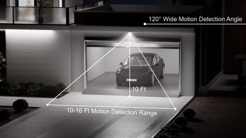 DiCUNO PIR Motion Sensor Light Bulbs, 12W (100W Equivalent) E26 LED Body Motion Sensor Infrared Bulb Auto on/Off, Outdoor/Indoor Light for Front Porch Garage, 1100LM 2700K Warm White, 2 Pack