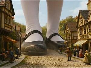 Queen Alice Returns From Wonderland as a 100-Meter Giantess (AI, 4K 60fps)