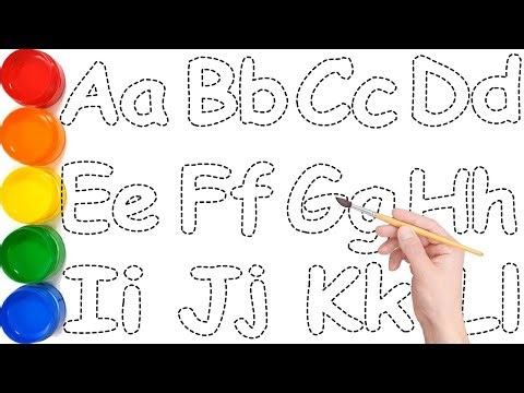 Phonics Song // ABCD Drawing & Painting A to Z Easy Step by Step for Children // Ks Art