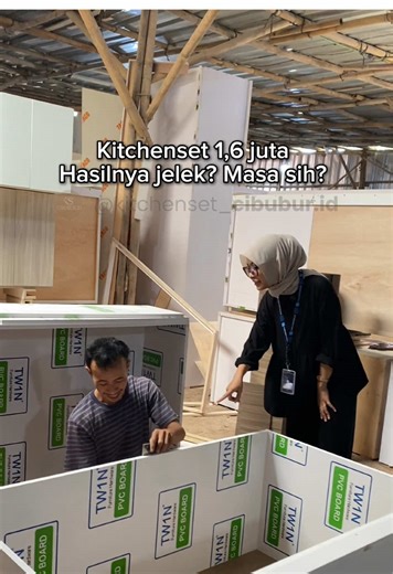 Masa hasil secantik ini dibilang jelek??? #kitchensetmurah #kitchensetminimalis #dapurminimalis #fyppppppppppppppppppppppp #trendingvideo