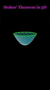 The secret of vector calculus! 🌪️ Stokes' Theorem in 3D explained. #science #math #stem #shorts