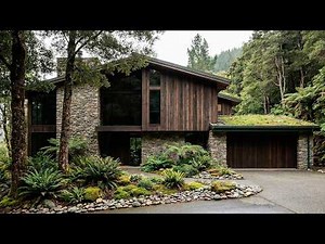 Building a Modern Forest House from Scratch: Full Timelapse & Home Tour