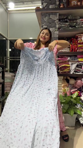 Korean Cotton Maxi Dress for Plus Size Women