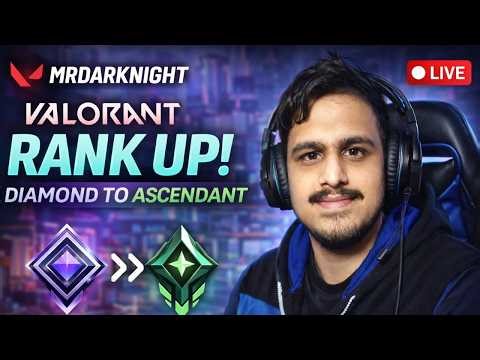 let's try to push for ascendant | Aaj Kya Khelenge Bhai? | MRDARKNIGHT LIVE| !UPI !twitch !insta