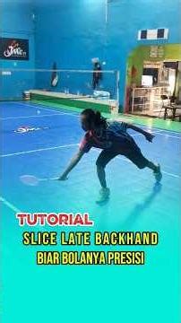 Late backhand slice tutorial! for more precision #abutrickshot #badminton #tutorial