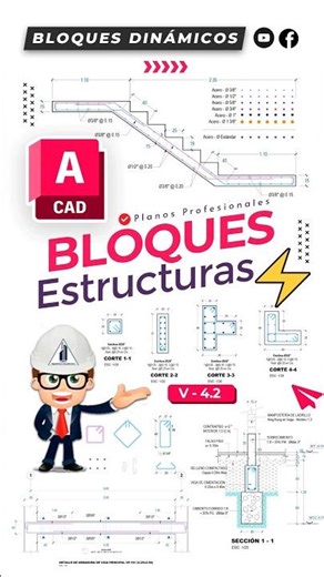 🎯 DYNAMIC BLOCKS IN STRUCTURES V4.2 ⚡️ Dynamic blocks in #Autocad 👌