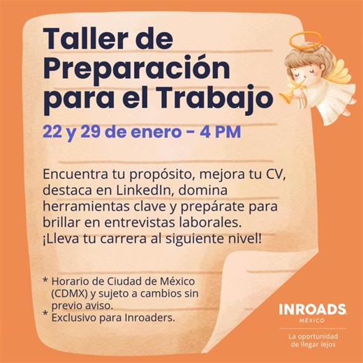 Nuevo año, nuevos comienzos! Este 2025 trae cursos NUEVOS y un programa totalmente renovado, mejorado y pensado para llevar tu desarrollo profesional al siguiente nivel. 💬 ¿Aún no formas parte de #INROADS? Descubre todo lo que tenemos para ti, SIN COSTO: https://www.tfaforms.com/5115099 ✨ Esto es solo el comienzo. ¡El futuro empieza aquí! | INROADS de México, A.C.