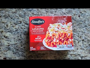 Stouffer's Lasagna With Meat Sauce Review #lasagna #stouffers