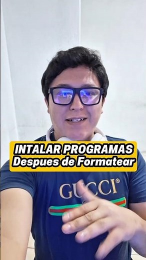 Cómo instalar programas o softwares despues de formatear la PC