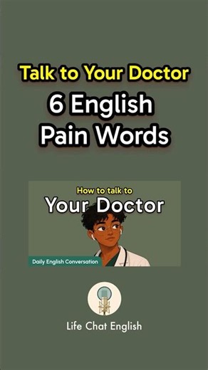 6 English Pain Words for the Doctor 🩺