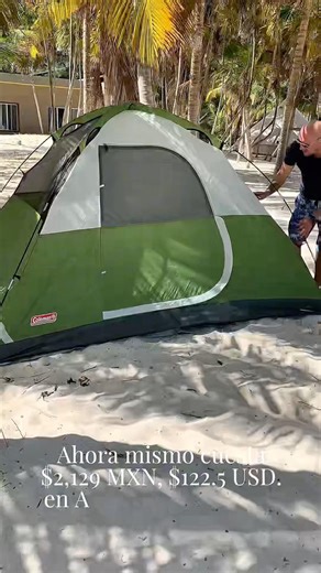 Mi primer casa de campaña costó menos de $1,500 MXN, $77 USD #camping #beach #firsttime