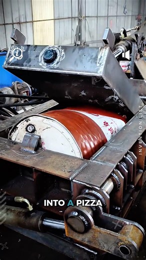 Hydraulic press VS steel drum