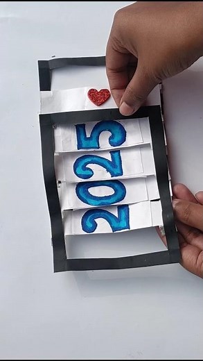 New year card idea 🎉✨New year Greeting card making idea ❤️#diy#craft#greetings #greetingcard#cards