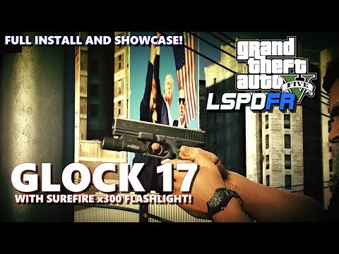 Glock 17 Gen 4 with SureFire x300 Flashlight | MUST HAVE | Full Install and Showcase | #lspdfr #gtav