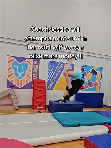 yesterday we reached a milestone of £1,000!!! 😭😭 this means we can now buy the flatback block we so desperately need and a slope 🥹🥹 shall we raise more and try get Coach Jessica to this front sumi on the floor?? 👀🩵✨️ if you own or work at a gymnastics club, you'll know just how expensive equipment is!! we want the best for our gymnasts and in order to progress we need more things like: blocks, slopes, rolls, and hand apparatus for side stations and progressions 💪🏻 please keep sharing and