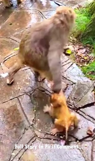 Deep in the dense jungle, where the trees stretched high into the sky and the calls of wildlife filled the air, a tiny baby monkey named Kiko clung tightly to his mother’s fur. He was just a few weeks old, still fragile, and completely dependent on her for warmth, safety, and food. However, unlike the other baby monkeys in the troop who were lovingly cared for, Kiko’s mother, Zara, seemed indifferent, sometimes even cruel toward him. | Mini Monkey action