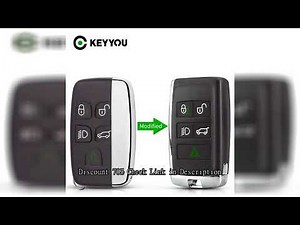 KEYYOU Modified Upgraded Car Remote Key Shell Case Fob For Land Rover Range Rover LR2 LR4 fit For Ja