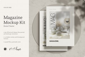 Magazine Mockup Kit, a Books & Magazine Mockup by Toasin Studio
