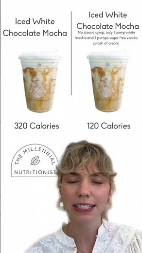 Low Calorie Iced White Chocolate Mocha from Starbucks