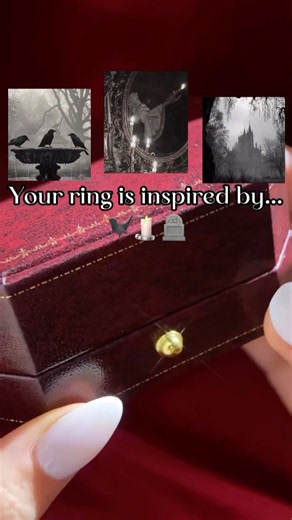 POV: You’ve searched for jewelry that fits your gothic vibe…🥀 This ring has finally found you. 🖤