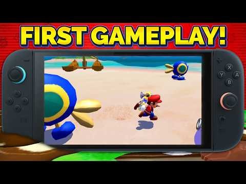 First Mario Sunshine Switch 2 Gameplay!