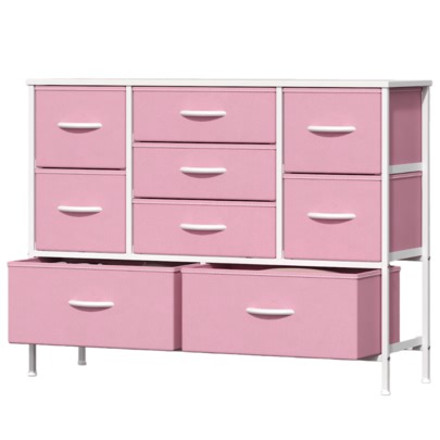 9-Drawer Chest Of Drawers With Metal Frame & MDF Top – Spacious Storage For Bedroom, Living Room, Office, Closet – Adjustable Feet & Anti-Tip Safety (Multiple Colors) | SHEIN