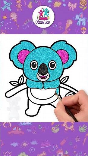 Koala Drawing Tutorial for Kids 🐨 #shorts #howtodrawkoala #drawingforkids