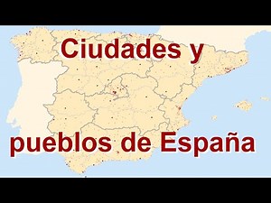 La Geografía española: Ciudades y pueblos de españa en el mapa