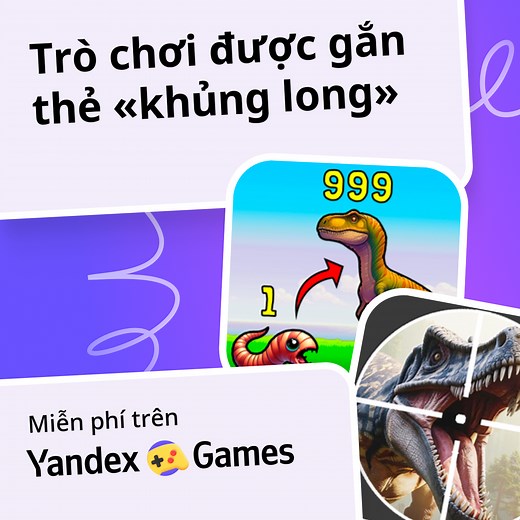 Trò chơi khủng long Trực Tuyến 🦖 Chơi Miễn Phí Trên Yandex Games