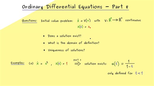常微分方程的存在性与唯一性定理EUT—Ordinary Differential Equations 8 | Existence and Uniqueness?