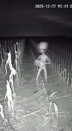 CCTV Catches an Alien in a Cornfield 😭👽