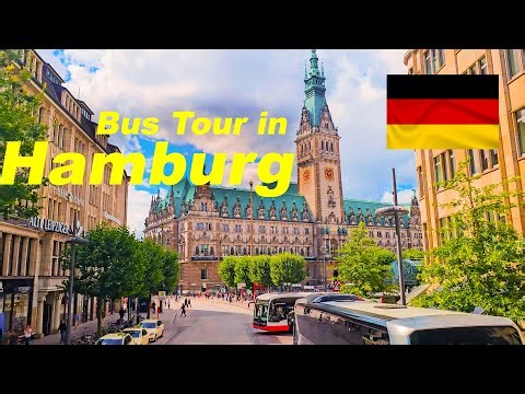Bus Ride in Hamburg 🇩🇪 | Relaxing City Tour Through the Streets of Germany’s Port City