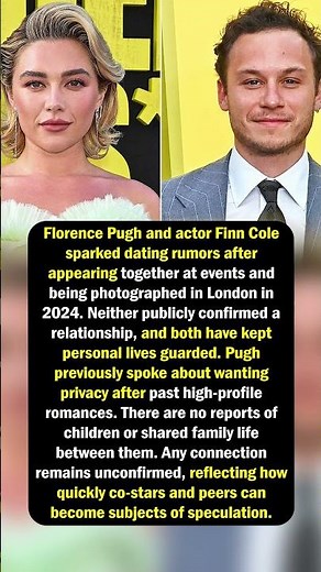 Florence Pugh & Finn Cole Rumors