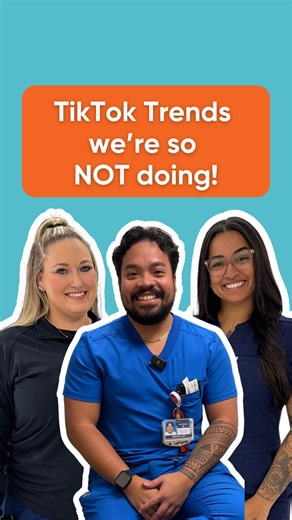 Orlando Health on Instagram: "Not every trend is worth the risk. 🚑 Our Orlando Health Emergency Room team members are calling out the TikTok challenges we are not doing to stay safe and avoid unnecessary trips to the ER. Drop us a comment letting us know which trends we missed!"